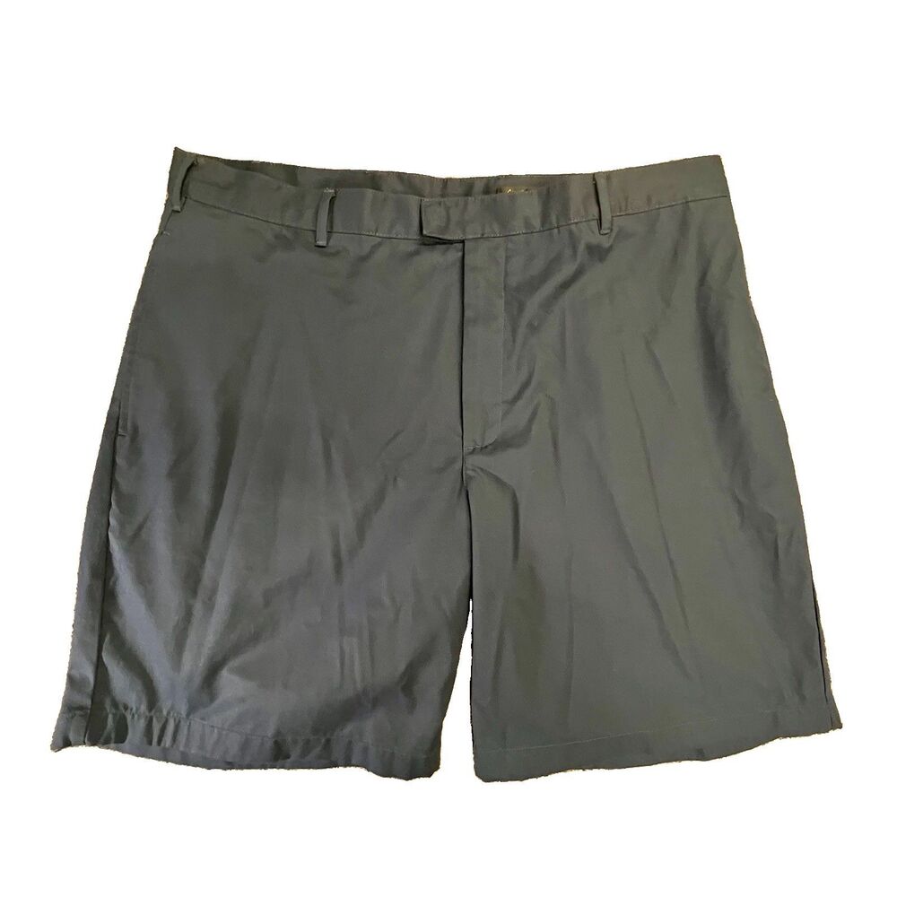 Men’s Golf Shorts Sz 40 Navy Blue Greg Norman Flat Front Cotton